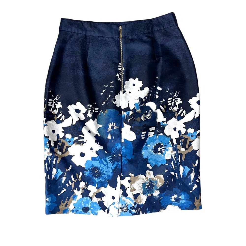 Kate Spade Marit Floral Pencil Skirt Silk blend Cottagecore Office Wedding Guest - Picture 3 of 11